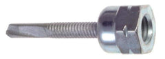 Buildex - 3/8" Zinc-Plated Steel Vertical (End Drilled) Mount Threaded Rod Anchor - 5/8" Diam x 1-1/2" Long, 3,125 Lb Ultimate Pullout, For Use with Steel - All Tool & Supply