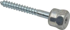 ITW Buildex - 1/4" Zinc-Plated Steel Vertical (End Drilled) Mount Threaded Rod Anchor - 5/8" Diam x 2" Long, 1,760 Lb Ultimate Pullout, For Use with Wood - All Tool & Supply