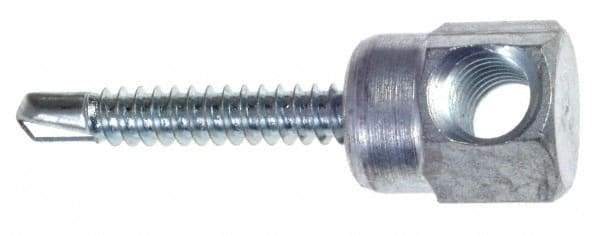 ITW Buildex - 3/8" Zinc-Plated Steel Horizontal (Cross Drilled) Mount Threaded Rod Anchor - 5/8" Diam x 1" Long, 1,477 Lb Ultimate Pullout, For Use with Steel - All Tool & Supply