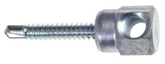 ITW Buildex - 3/8" Zinc-Plated Steel Horizontal (Cross Drilled) Mount Threaded Rod Anchor - 5/8" Diam x 1-1/4" Long, 1,500 Lb Ultimate Pullout, For Use with Steel - All Tool & Supply