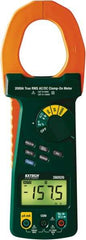 Extech - 380926, CAT IV, Digital True RMS Auto Ranging Clamp Meter with 2" Clamp On Jaws - 1000 VAC/VDC, 2000 AC/DC Amps, Measures Voltage, Capacitance, Current, Frequency, Resistance - All Tool & Supply