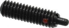 TE-CO - 5/16-18, 1" Thread Length, 3/16" Plunger Projection, Steel Threaded Spring Plunger - All Tool & Supply