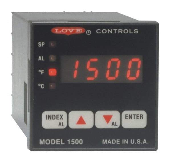 Dwyer - -350 to 2,500°F 1/16 DIN Temperature/Process Control - 4-Digit LCD Display, PID Control, 100-240 VAC/VDC - All Tool & Supply