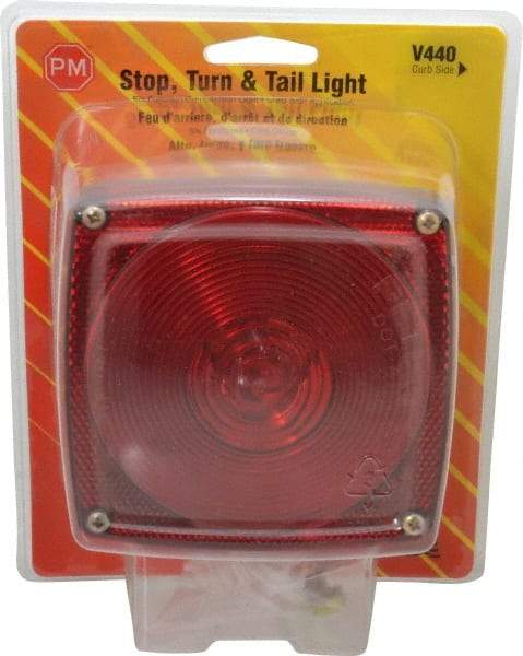 Peterson - 4-1/2" Long x 4-1/2" Wide Red Towing Lights - 12 Volt, Plastic - All Tool & Supply