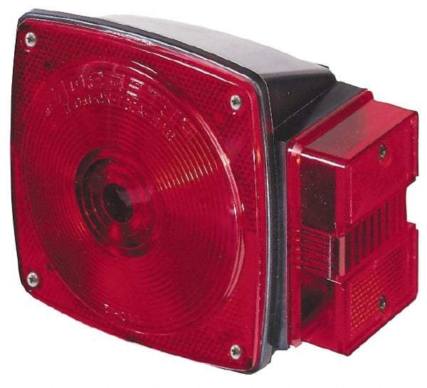 Peterson - 4-1/2" Long x 4-1/2" Wide Red Towing Lights - 12 Volt, Plastic - All Tool & Supply