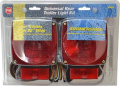 Peterson - 4-1/2" Long x 4-1/2" Wide Red Towing Lights - 12 Volt, Plastic - All Tool & Supply