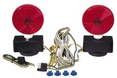 Peterson - 4-1/8" Long x 4-1/8" Wide Red Towing Lights - 12 Volt, Plastic - All Tool & Supply