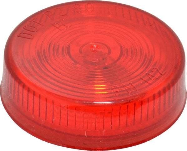 Peterson - 2-1/2" Diam, Red Lens & Reflector - Plastic, 12 Volt - All Tool & Supply