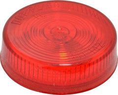 Peterson - 2-1/2" Diam, Red Lens & Reflector - Plastic, 12 Volt - All Tool & Supply