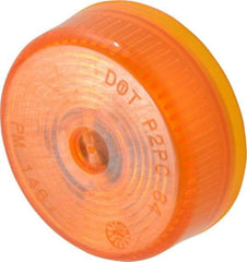 Peterson - 2" Diam, Amber Lens & Reflector - Plastic, 12 Volt - All Tool & Supply