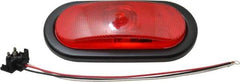 Peterson - 6-1/2" Long x 2-1/4" Wide, Red Lens & Reflector - Plastic, 12 Volt - All Tool & Supply