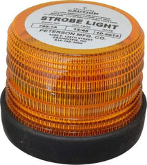 Peterson - 5-1/2" Diam, Amber Lens & Reflector - Plastic, 12 Volt - All Tool & Supply