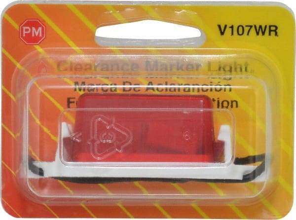 Peterson - 2-3/4" Long x 1" Wide, Red Lens & Reflector - Plastic, 12 Volt - All Tool & Supply