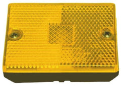 Peterson - 2-3/4" Long x 2-1/8" Wide, Amber Lens & Reflector - Plastic, 12 Volt - All Tool & Supply