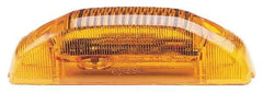 Peterson - 4-1/2" Long x 7/8" Wide, Amber Lens & Reflector - Plastic, 12 Volt - All Tool & Supply