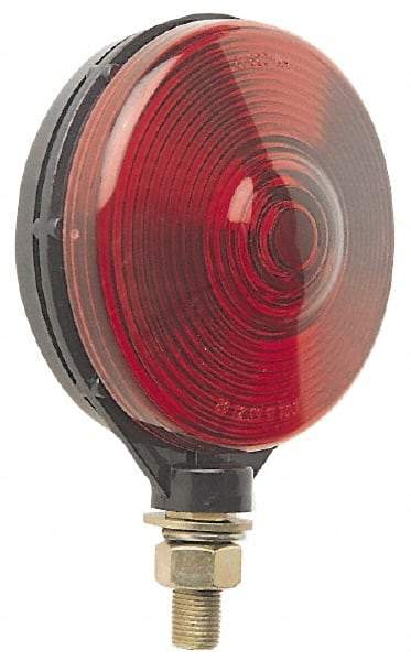 Peterson - 4-1/8" Diam, Red/Amber Lens & Reflector - Plastic, 12 Volt - All Tool & Supply