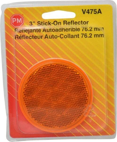 Peterson - 3" Diam, Amber Lens & Reflector - Plastic - All Tool & Supply