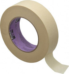 3M - 1-1/2" Wide x 60 Yd Long Tan Paper Masking Tape - Series 2040, 5.5 mil Thick, 23 In/Lb Tensile Strength - All Tool & Supply