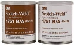 3M - 16 oz Can Two Part Epoxy - 45 min Working Time, 2,000 psi Shear Strength, Series 1751 - All Tool & Supply