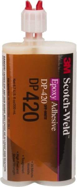 3M - 200 mL Bottle Two Part Epoxy - 20 min Working Time, 4,500 psi Shear Strength, Series DP420 - All Tool & Supply