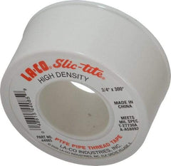 LA-CO - 3/4" Wide x 300" Long General Purpose Pipe Repair Tape - 3 mil Thick, -450 to 550°F, White - All Tool & Supply