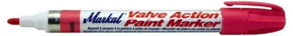 Markal - Pink Lead-Free Paint Marker - Fiber Tip, Alcohol Base Ink - All Tool & Supply