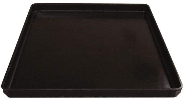 MFG Tray - 200 Lb Load Capacity Black Fiberglass Tote Container - Stacking, 26" Long x 20" Wide x 1-1/2" High - All Tool & Supply