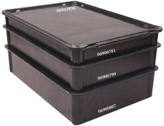 MFG Tray - 400 Lb Load Capacity Black Fiberglass Tote Container - Stacking, 25.8" Long x 17.8" Wide x 4-1/2" High - All Tool & Supply