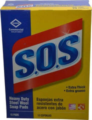 Value Collection - Steel Wool Scouring Soap Pad - Heavy-Duty, Blue/Gray - All Tool & Supply