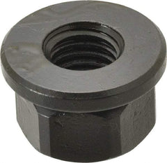 TE-CO - 5/8-11, 1-3/8" Flange Diam, 13/16" High, 1-1/16" Across Flats, Flange Nut - Grade 12L14 Steel, Black Oxide Finish, 3/16" Flange Height, TCMAI - All Tool & Supply