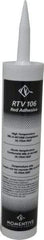 Momentive Performance Materials - 10 oz Cartridge Red RTV Silicone Joint Sealant - 500°F Max Operating Temp, 20 min Tack Free Dry Time, 24 hr Full Cure Time, Series RTV100 - All Tool & Supply