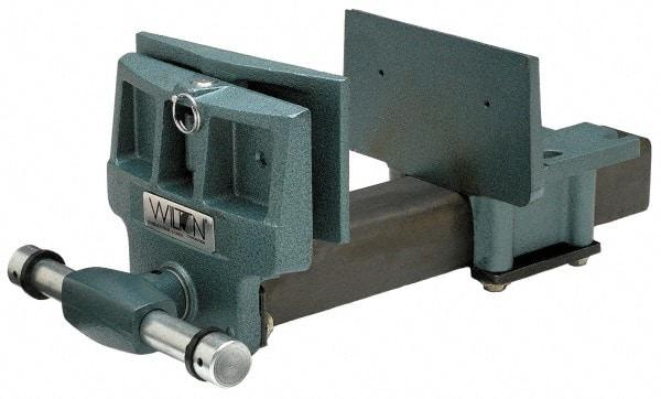 Wilton - 10" Jaw Width, 13" Jaw Opening, 4" Throat Depth, Cast Iron Woodworking Vise - 22-1/2" OAL x 11-1/2" OAW x 8" OAH, Rapid Action Spindle - All Tool & Supply