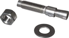 Red Head - 1/2" Diam, 1/2" Drill, 2-3/4" OAL, 2" Min Embedment Wedge Expansion Concrete Anchor - 304 Stainless Steel, Hex Nut Head, Hex Drive, 1-1/4" Thread Length - All Tool & Supply