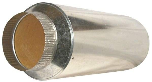 Suncourt - 6" ID Galvanized Duct Muffler - 24" Long x 10" Wide, 26 Gage, 1 Piece - All Tool & Supply