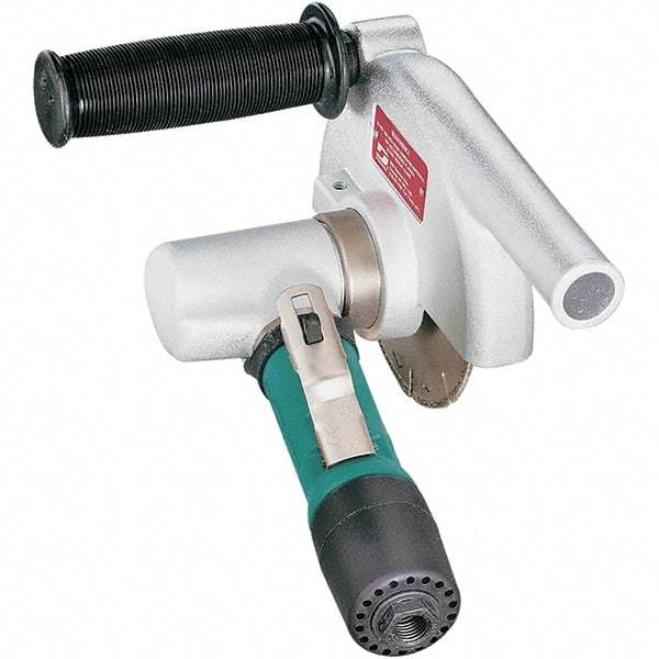 Dynabrade - 4-1/2" Wheel Diam, 20,000 RPM, Pneumatic Cutoff & Cutoff-Grinder Tool - Right Angle Handle, 1/4 NPT Inlet - All Tool & Supply