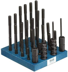 TE-CO - 41 Piece, 1/2-13 Stud, T Nut & Stud Kit - 3, 4, 5, 6, 7, 8" Stud Lengths - All Tool & Supply