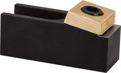 Mitee-Bite - 1-1/2" Wide x 1.62" High, Stepped, U Shaped Strap Clamp - 1.82" Travel, 4.21" OAL, 1.378" Tapered Height, 1.82" Slot Length - All Tool & Supply