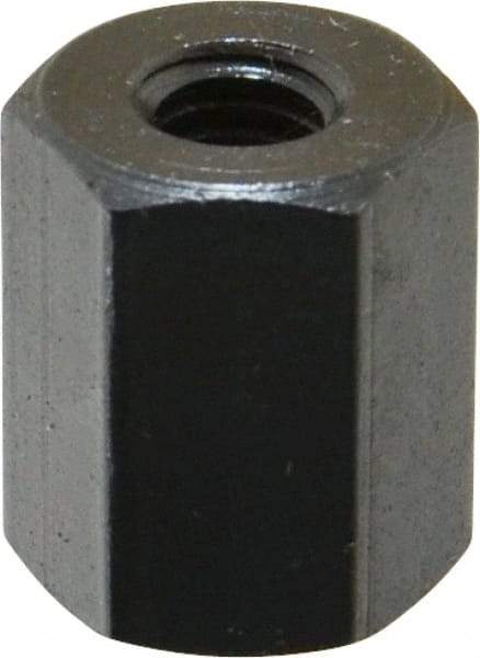 TE-CO - M6x1.00 Metric Coarse, 16mm OAL Steel Standard Coupling Nut - Black Oxide Coated, 13mm Width Across Flats - All Tool & Supply