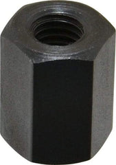 TE-CO - M8x1.25 Metric Coarse, 19mm OAL Steel Standard Coupling Nut - Black Oxide Coated, 14mm Width Across Flats - All Tool & Supply