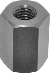 TE-CO - M12x1.75 Metric Coarse, 32mm OAL Steel Standard Coupling Nut - Black Oxide Coated, 22mm Width Across Flats - All Tool & Supply