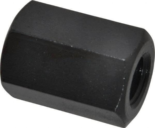 TE-CO - M16x2.00 Metric Coarse, 40mm OAL Steel Standard Coupling Nut - Black Oxide Coated, 27mm Width Across Flats - All Tool & Supply