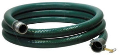 Alliance Hose & Rubber - -10 to 130°F, 3" Inside x 3.42" Outside Diam, PVC Liquid Suction & Discharge Hose - Green, 20' Long, 65 psi Working Pressure, 28 Vacuum Rating - All Tool & Supply