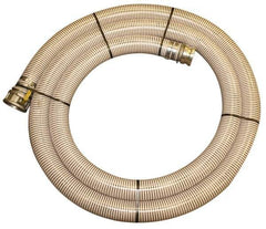 Alliance Hose & Rubber - -10 to 130°F, 6" Inside x 6.8" Outside Diam, PVC Liquid Suction & Discharge Hose - Clear, 20' Long, 28 Vacuum Rating, 45 psi Working Pressure - All Tool & Supply