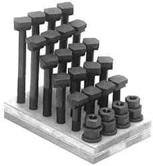 Gibraltar - 28 Piece, 3/4-10, 2 to 6" Length Range, T-Slot Bolt Assortment - 3/4" Slot Width, Grade 8 Steel - All Tool & Supply