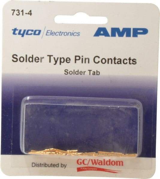 Tyco/Amp - 18 AWG Wire Modular Receptacle Plug Connector Pin Solder Cup Contact - All Tool & Supply