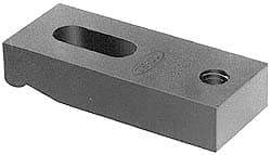 Gibraltar - 1/2" Stud, Medium Carbon Steel, Strap Clamp - 1" Travel, 4" OAL x 1-1/4" Wide x 5/8" High, Black Oxide Finish, Radius Nose - All Tool & Supply