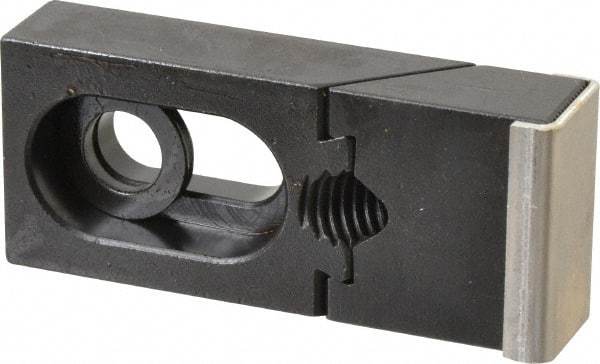 TE-CO - 3-5/16" OAL x 1-1/2" Overall Width, Standard Grip Nose, Steel Manual Edge Clamp - Black Oxide Coating, 3/4" High, 1/2" Socket Cap Screw Slot, 3/4" Travel - All Tool & Supply