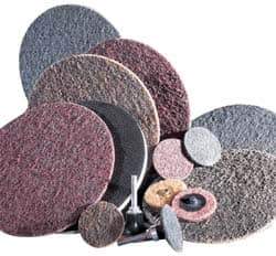 3M - 2" Disc Diam, 11 Grit, Aluminum Oxide Quick Change Disc - Type R Attaching System, Nonwoven, Brown, Coarse Grade, 25,000 RPM - All Tool & Supply