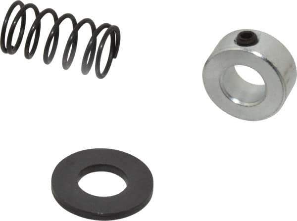 TE-CO - 1/2" Size, Black Oxide Coated Washer Clamp Support - Includes Shaft Collar, Spring & Washer - All Tool & Supply