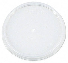 DART - Dart Lids for 12 oz Hot/Cold Foam Cups, Vented - White - All Tool & Supply